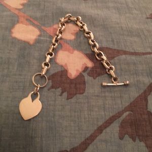 Sterling silver toggle bracelet